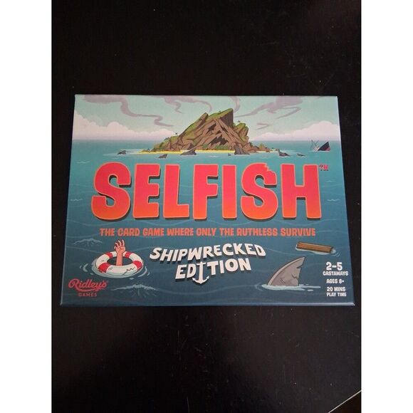 Ridley's Games Selfish Shipwrecked Edition Card Game Sharks Party Groups Survive - Picture 8 of 9